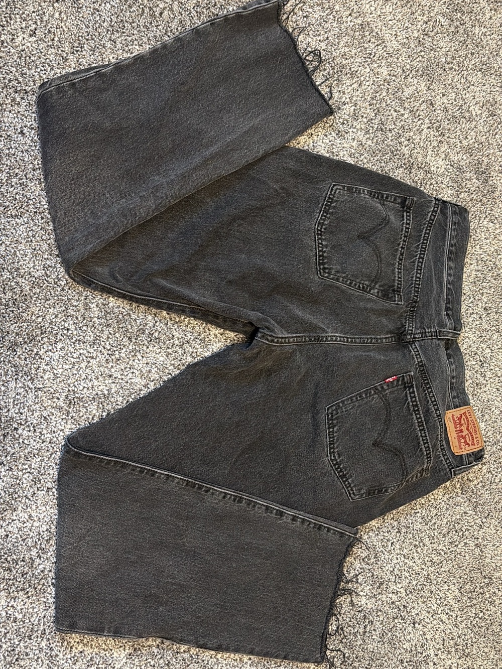 Levi's Women’s Washed Black Straight Jeans